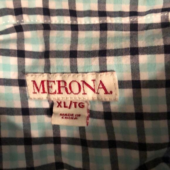 Merona size XL button down dress shirt long sleeve - Picture 2 of 3